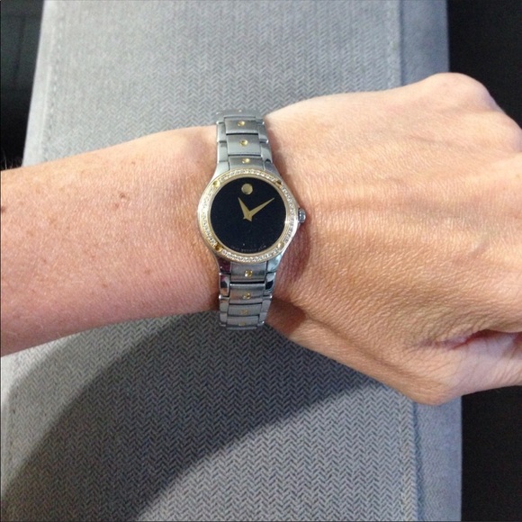 Movado Accessories Authentic Movado Diamond Bezel Watch Poshmark